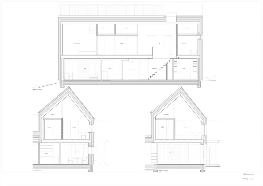 Sections C1, E1 and E2