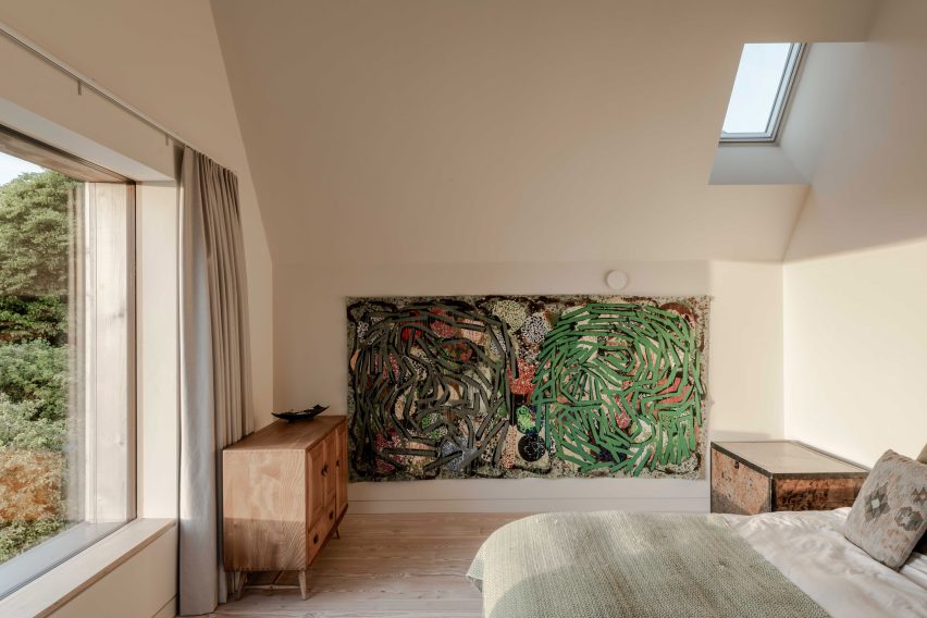 Primary bedroom in Thames valley house