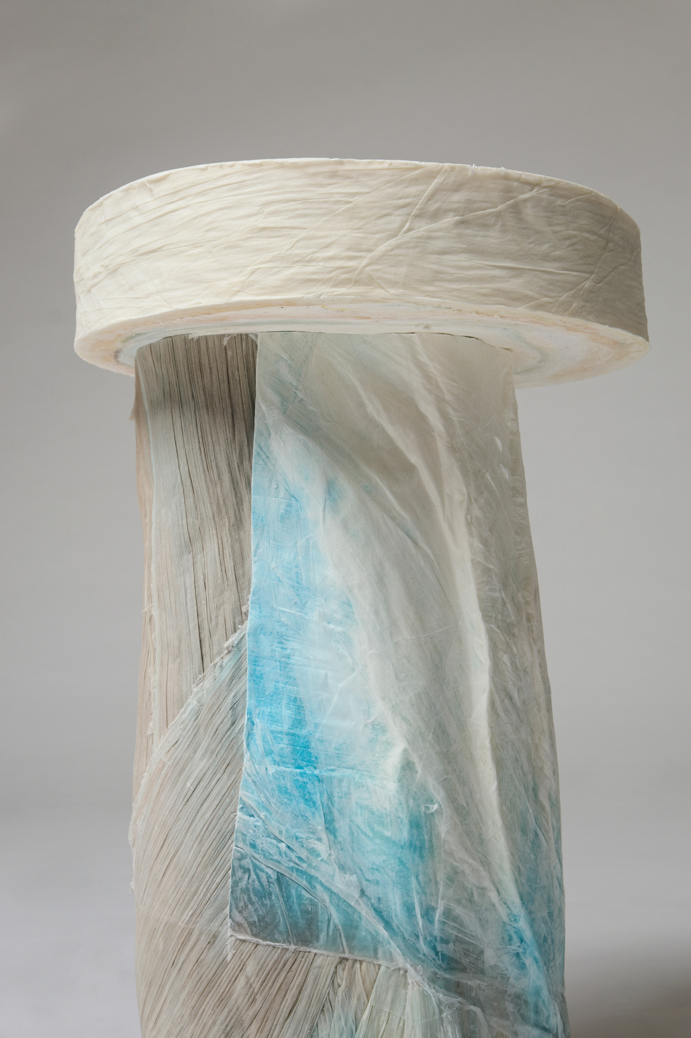 Close-up of a paper stool