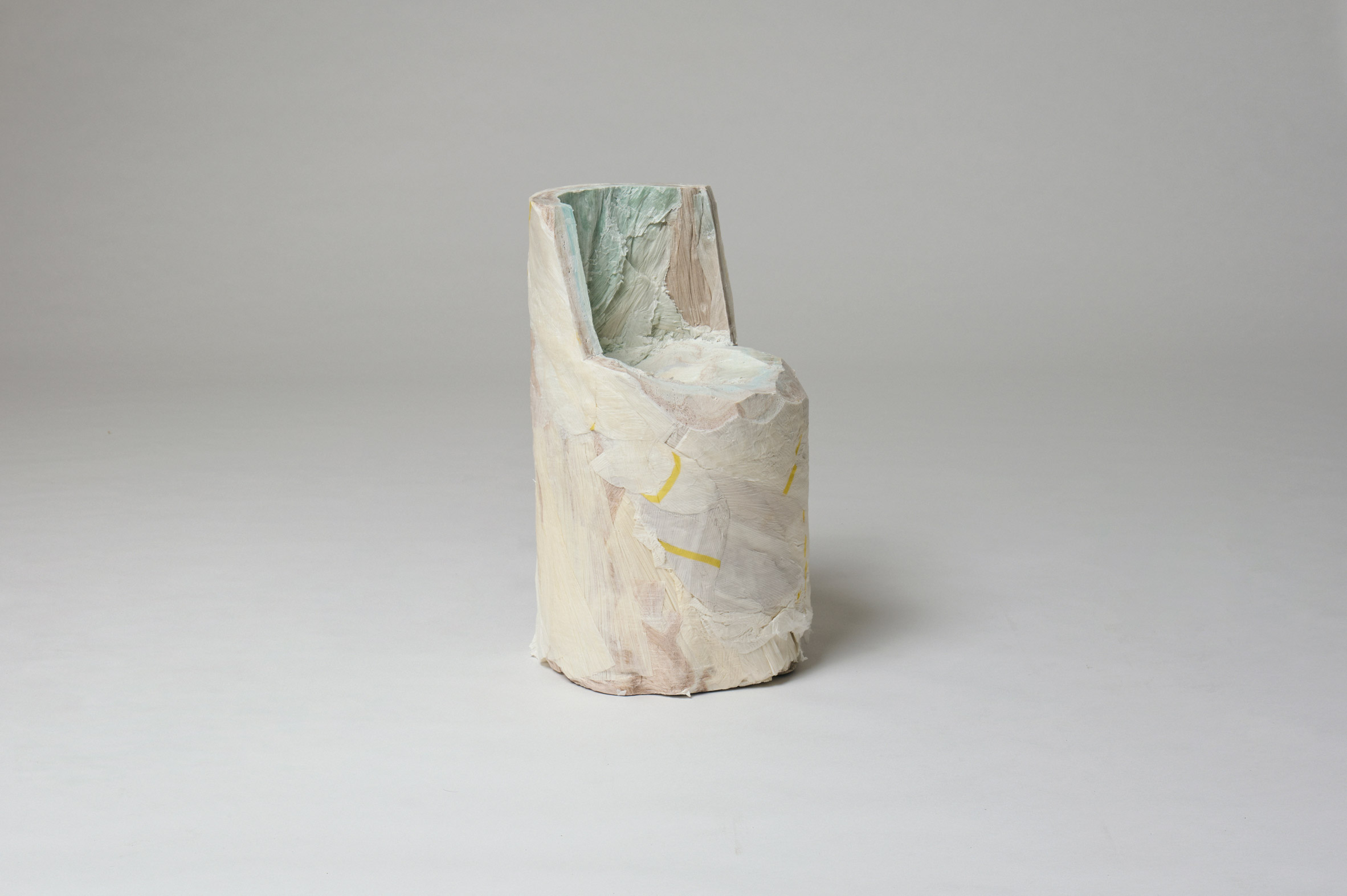 Colourful paper chair by Issey Miyake