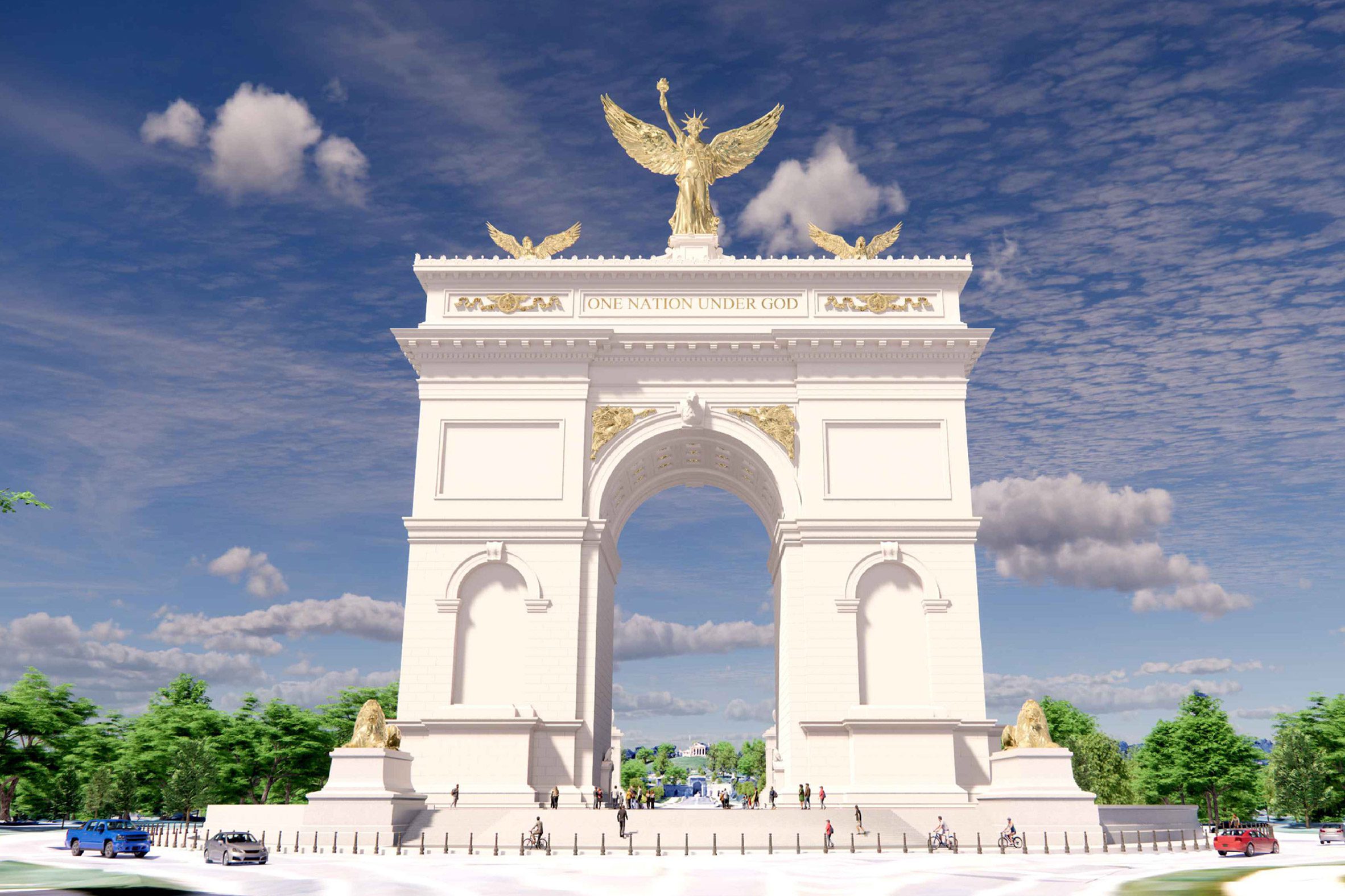 US President Triumphal Arch DC plans, Dezeen comments update