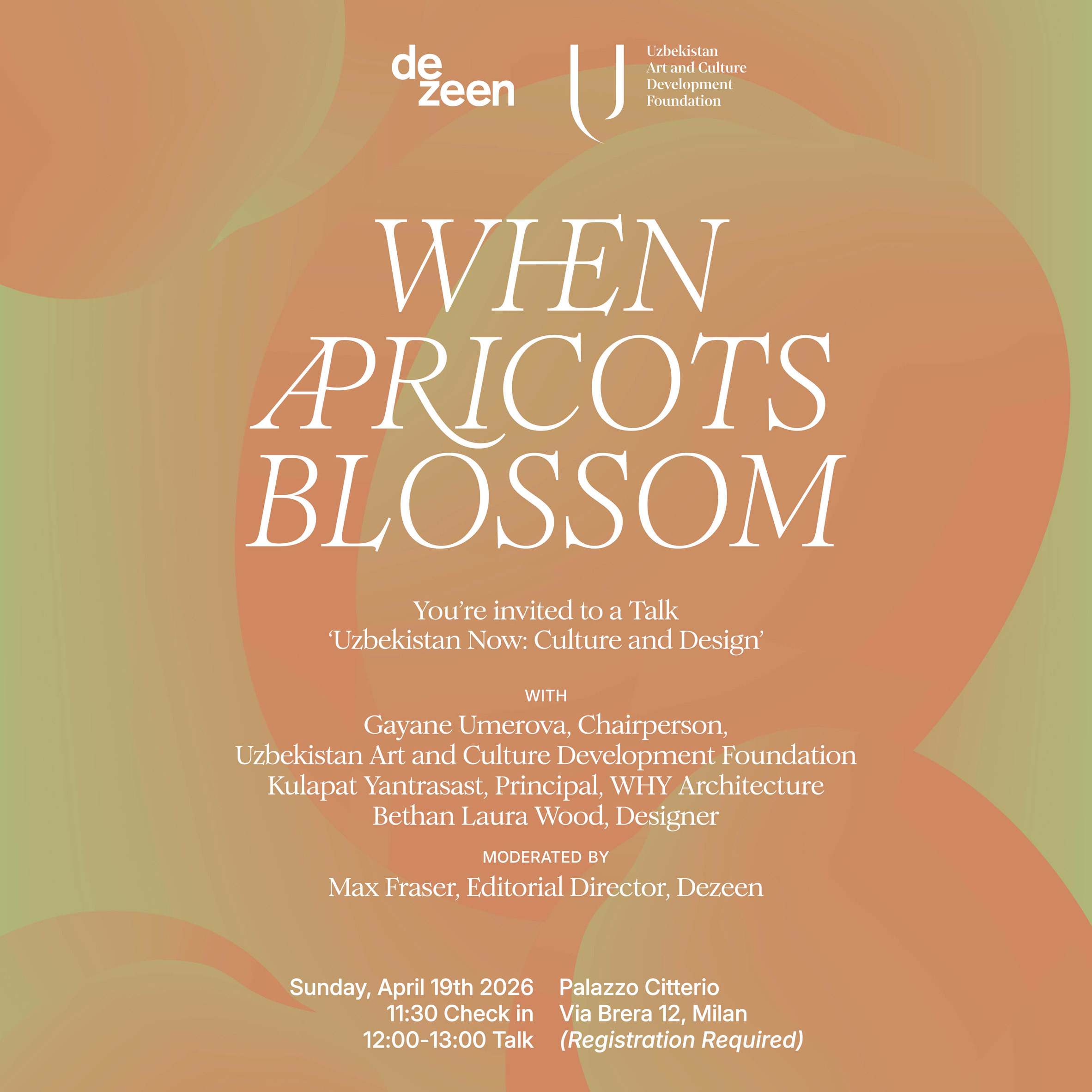 Uzbekistan Arts and Culture Development Foundation Milan invite
