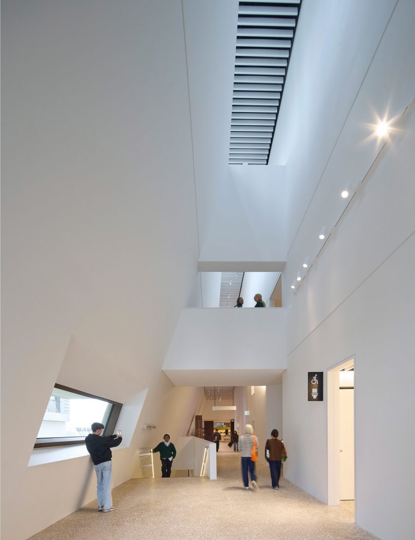 Interior of V&A East Museum in London by O'Donnell + Tuomey