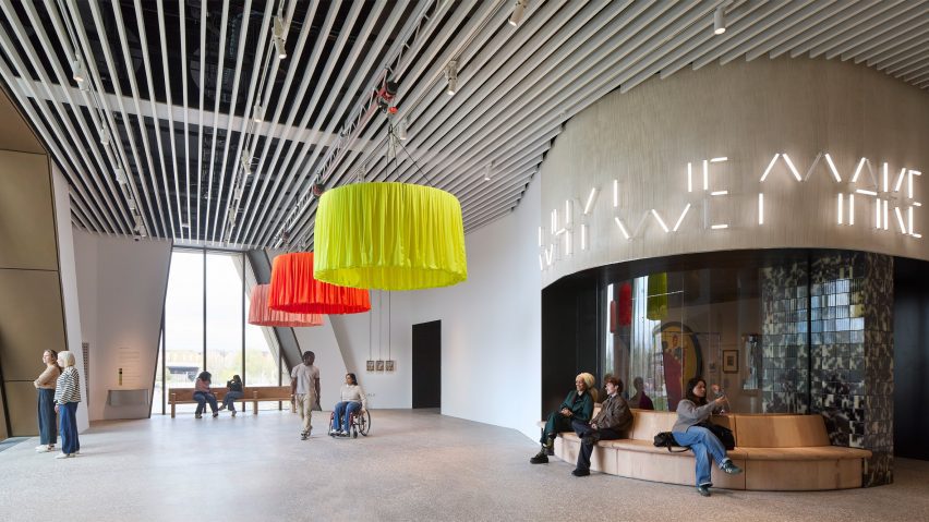 Interior of V&A East Museum in London by O'Donnell + Tuomey
