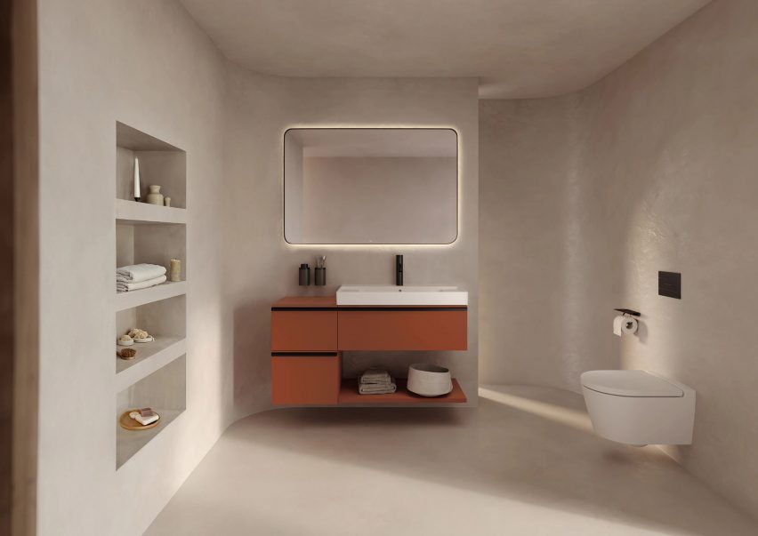 Verso modular bathroom furniture collection by Roca