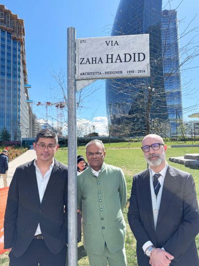Opening ceremony for Via Zaha Hadid