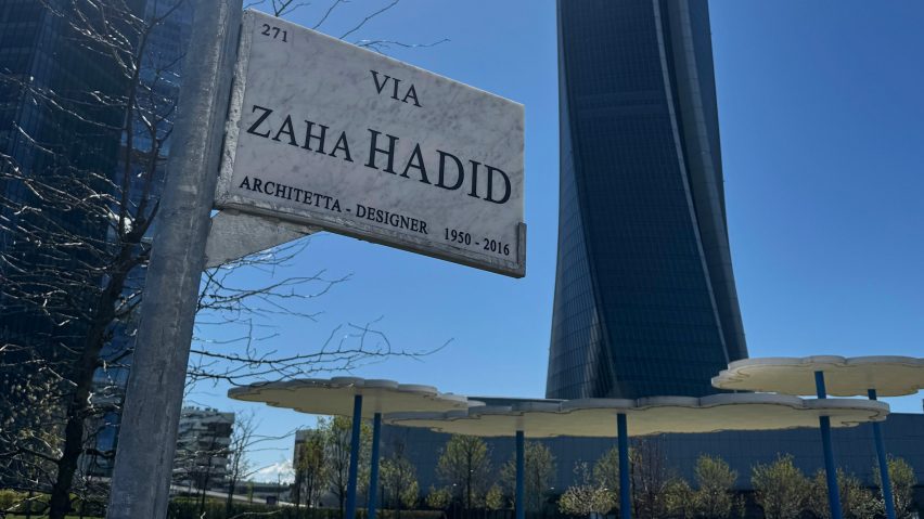 Via Zaha Hadid in Milan