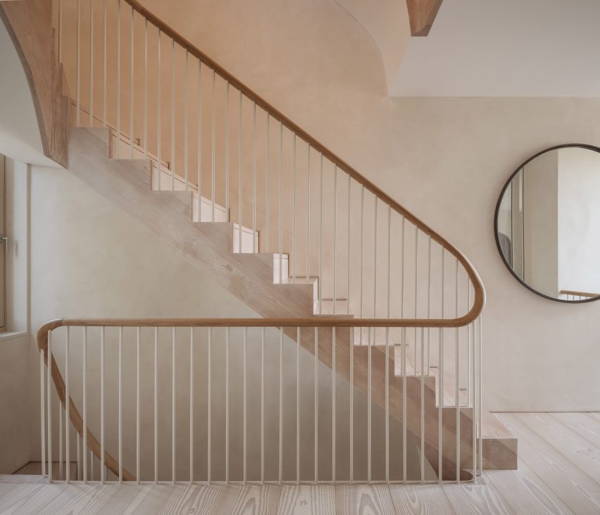 Goldstein Heather West London House timber staircase