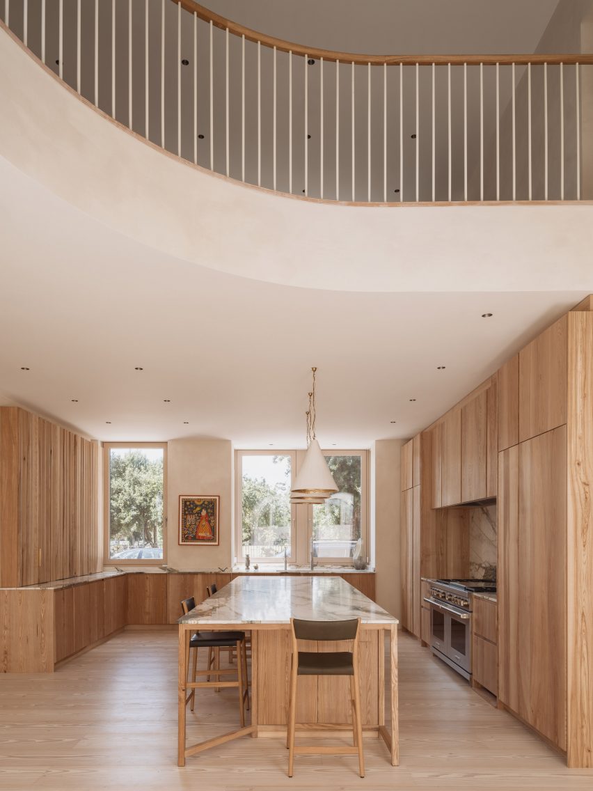 Goldstein Heather West London House timber kitchen