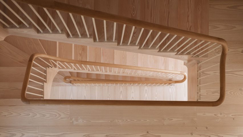 Goldstein Heather West London House timber staircase
