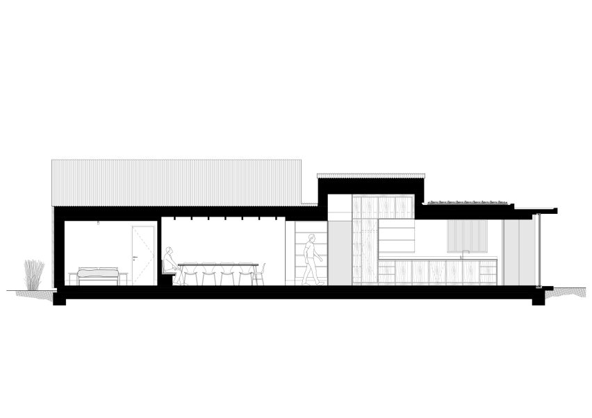 Section of Westview Cottage by Hollaway Studio