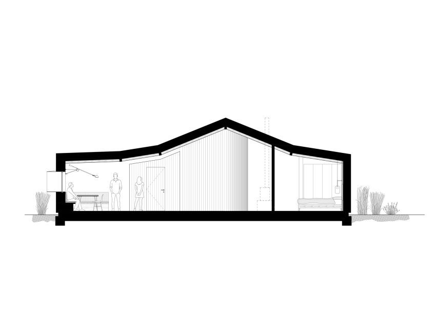 Section of Westview Cottage by Hollaway Studio