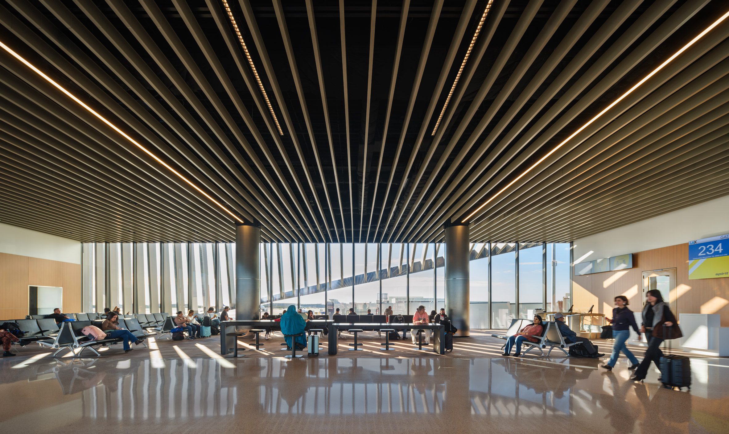 Interior of Woods Bagot LAX terminal expansion