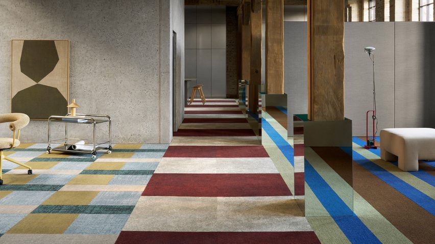 Photo of colourful rugs in a living space