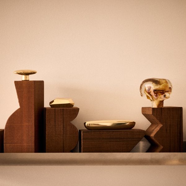 Wooden martini tables displayed in context