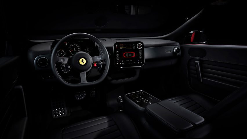 Ferrari Luce dark cabin