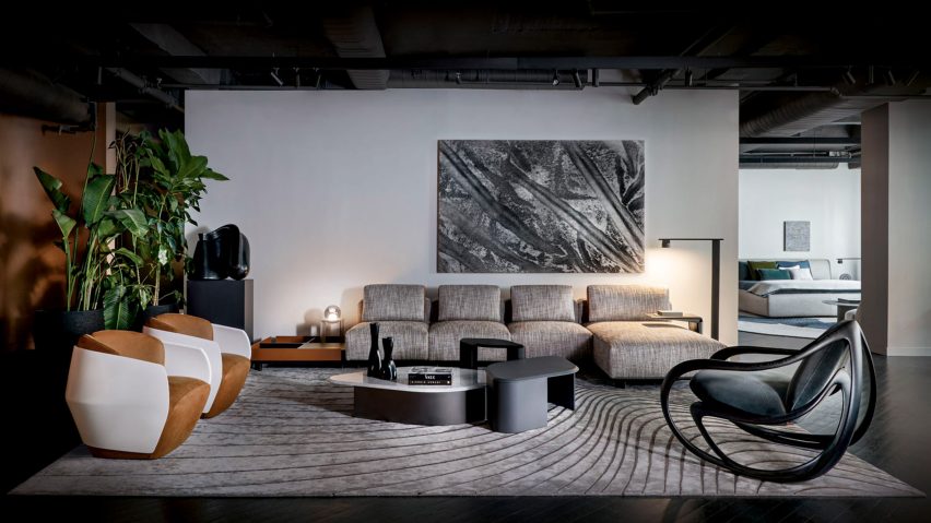 Photo of living room with Giorgetti furniture