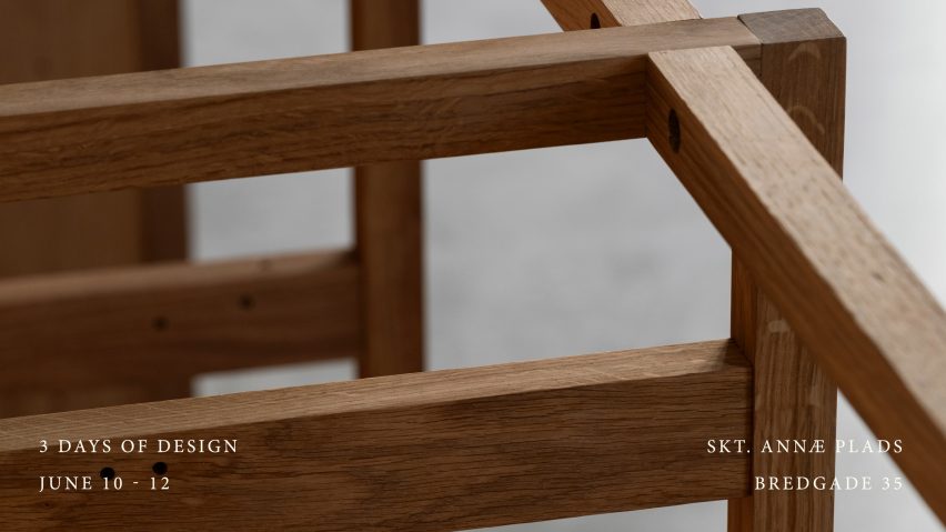 Close up photo of wooden structure with text overlay