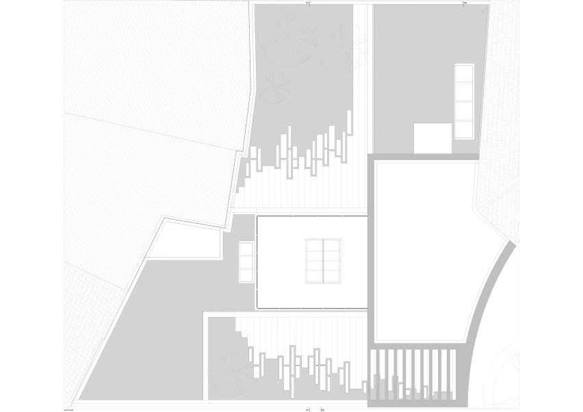 Plan of Agramonte House by António Bessa Cruz Architects