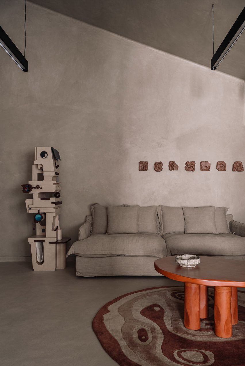Interiors of Amaltash, a geometric Gujarat residence by Design ni Dukaan