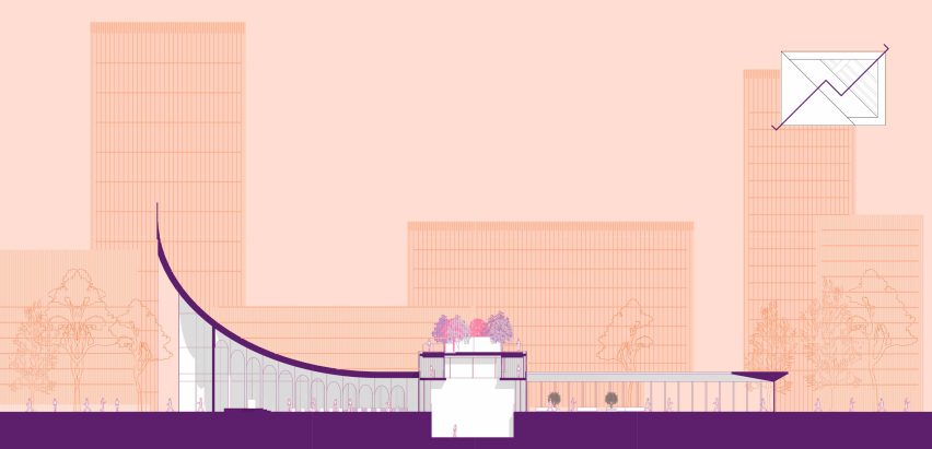 Section of the Ambrosian Monastery in Milan by Stefano Boeri Architetti