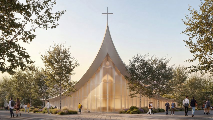 Render of the Ambrosian Monastery in Milan by Stefano Boeri Architetti