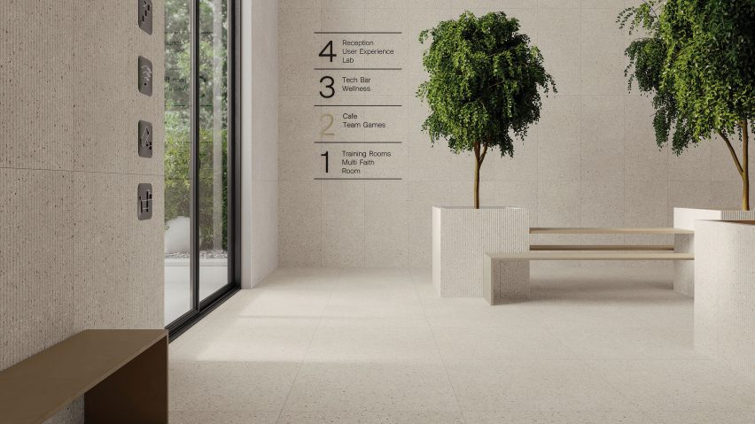 Arkemia tiles by Cristacer