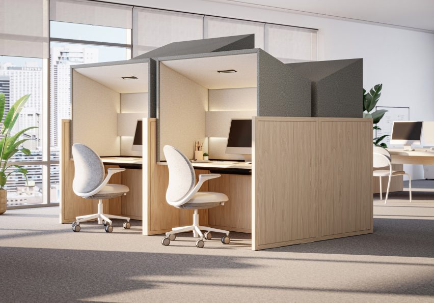 Canopy freestanding workstations by Gensler for KFI Studio