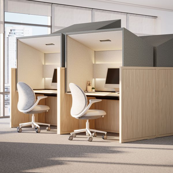 Canopy freestanding workstations by Gensler for KFI Studio