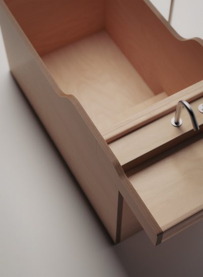Overhead shot of Tambre tub by David Chipperfield Design for Agape