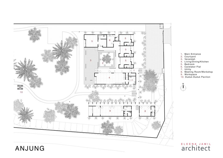 Plan of Anjung by Eleena Jamil