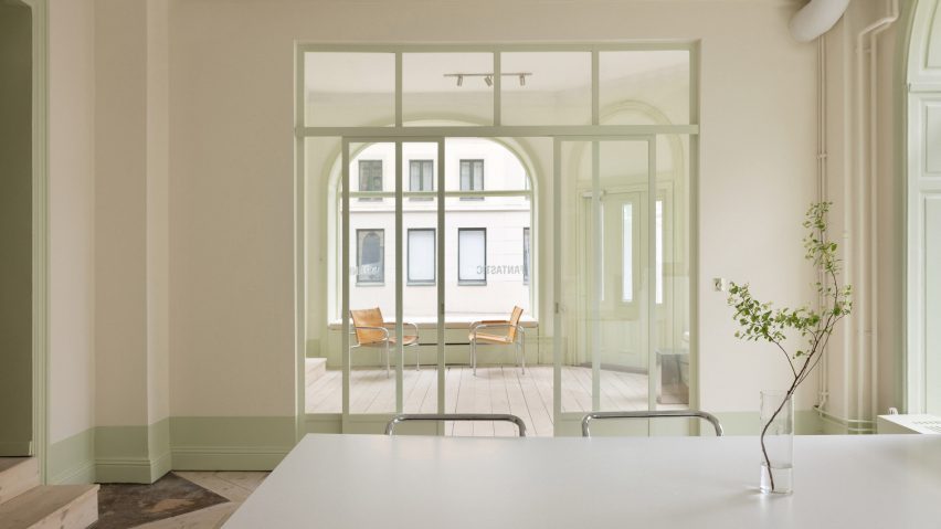 Real estate agency Fantastic Frank's showroom in Stockholm, designed by ASKA