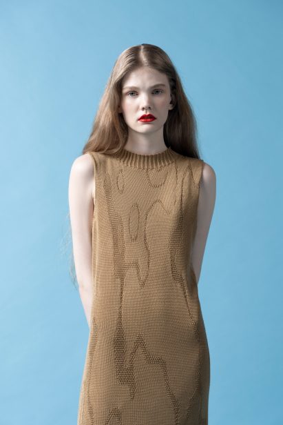Brown dress made from the shipwreck