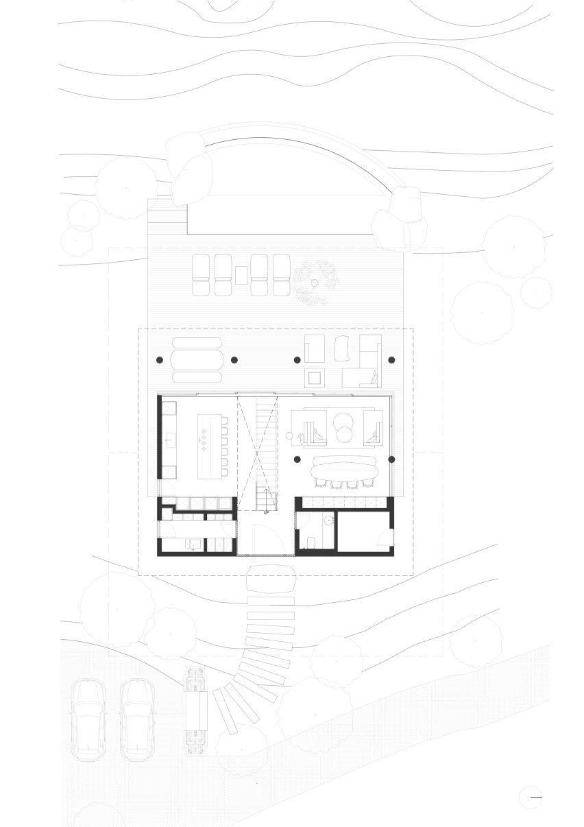 Plan of Hilltop by Earth Lines
