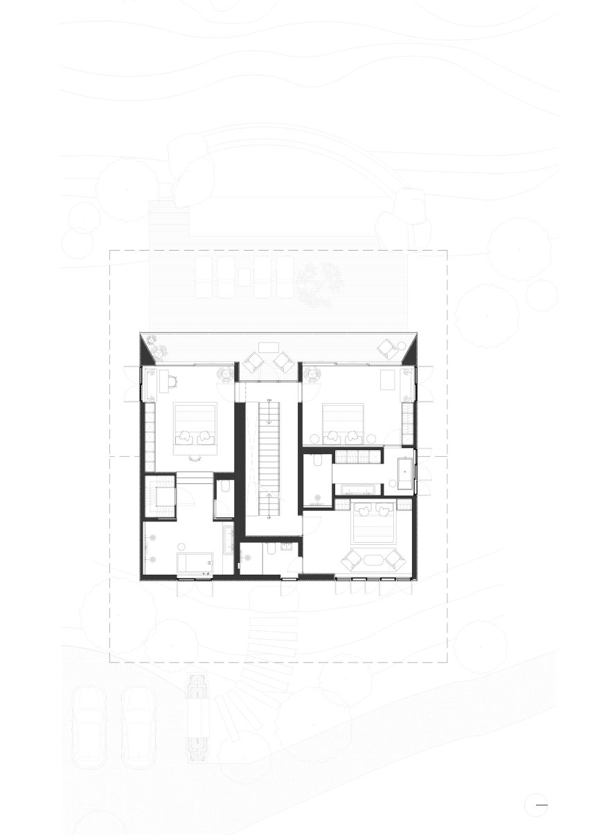 Plan of Hilltop by Earth Lines
