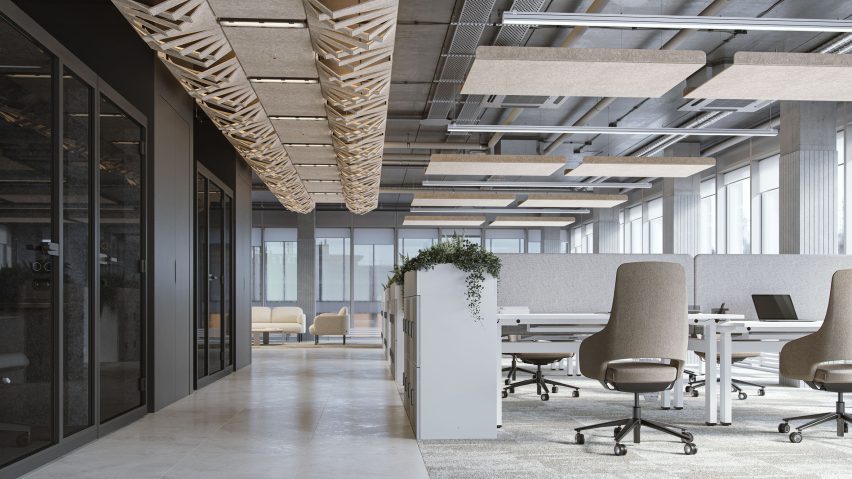 Kite acoustic panels by MUCNYC for Narbutas