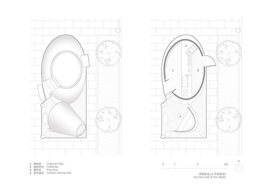 Plan of Kurasu Pop-up by Atelier L