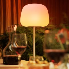 The lantern-shaped lamp