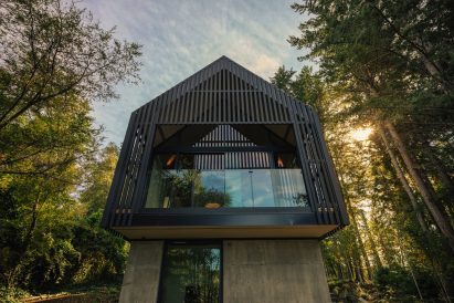 Little Giant Office Interior cabin on Vancouver Island