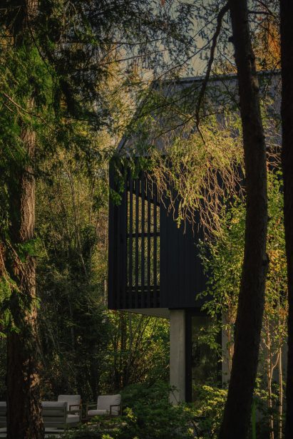 Little Giant Office Interior cabin on Vancouver Island