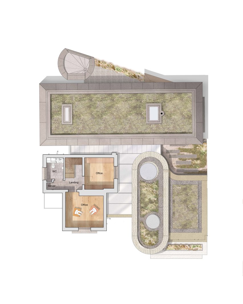 Plan of Maggie's Cheltenham by Metropolitan Workshop