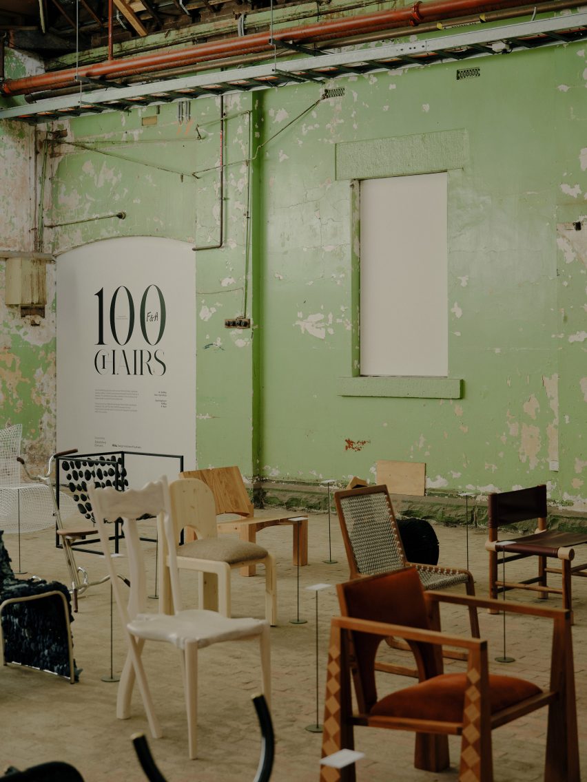 100 Chairs exhibition at Melbourne Design Week