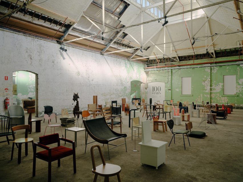 100 Chairs exhibition at Melbourne Design Week