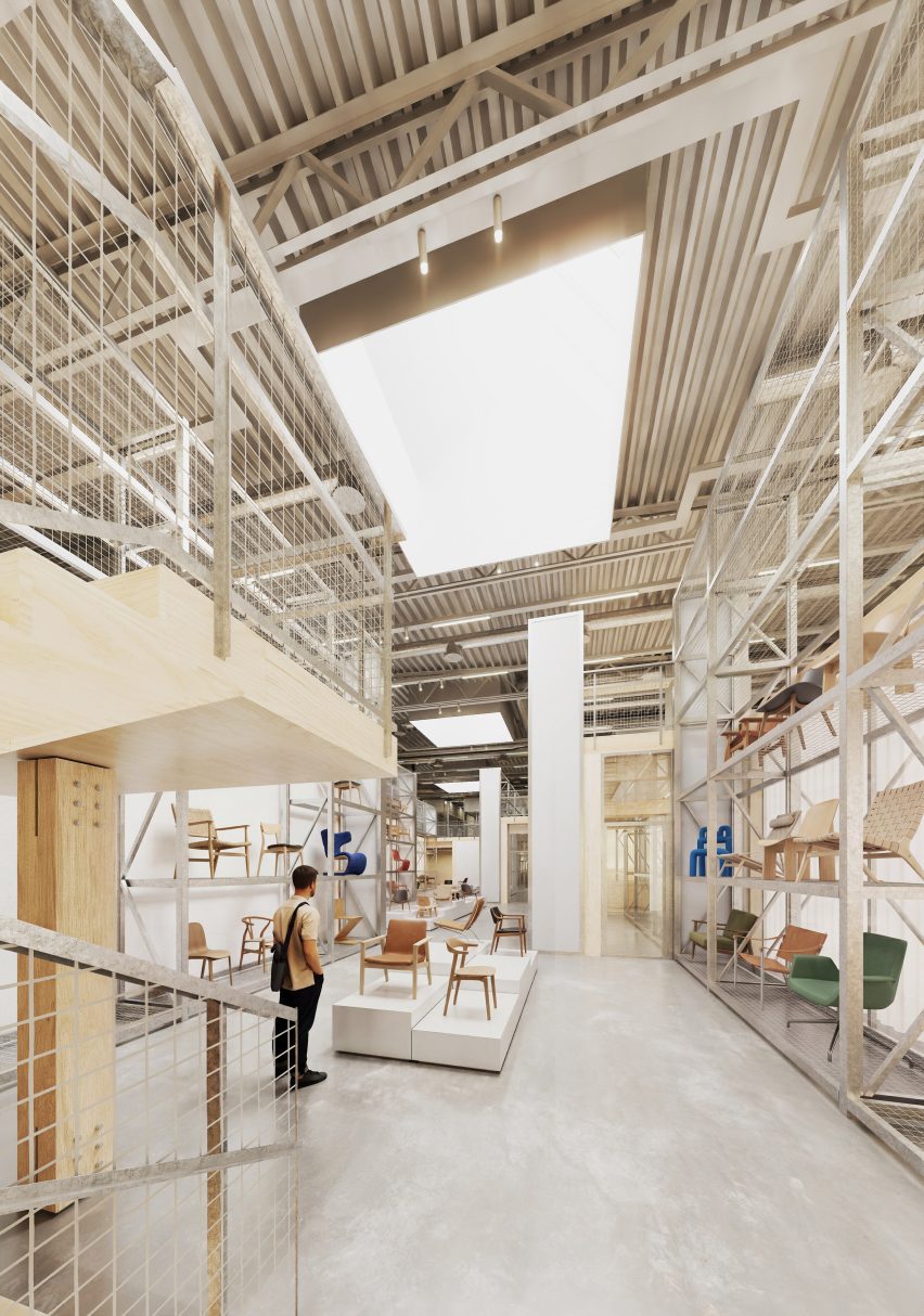 Atrium in museum