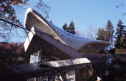 Shell structure in Austria by Zaha Hadid
