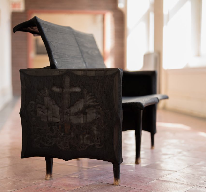 Montreal pew furniture convent conversion