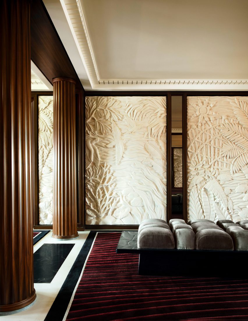 Interiors of Orient Express Corinthian sailing yacht by Maxime d'Angeac
