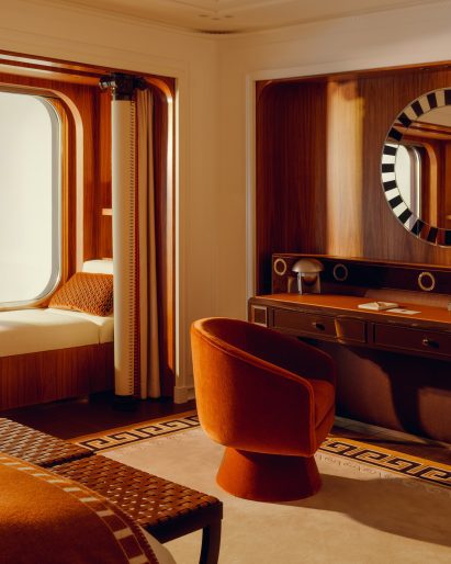 Cabin in sailing yacht by Maxime d'Angeac