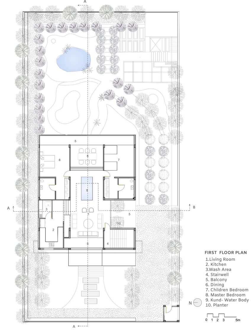 Plan of The House of Quiet Raga by Otlo Studio