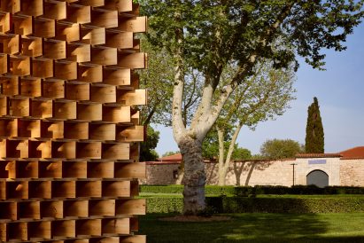Wall detail of Pavilion of the Moment
